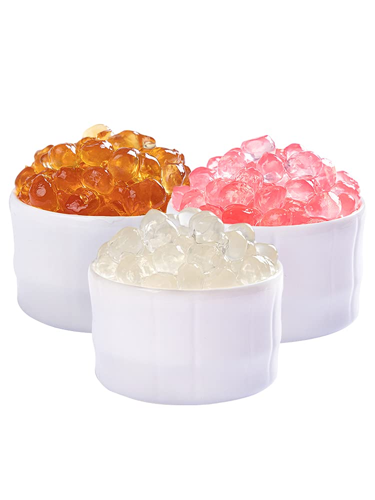 Crisp Bobo, Pearl round, Grape flavor 1000g, tapioca pearls drinks and desserts, milk boba tea shop special raw materials, used for making bubble tea, boba pearls tea