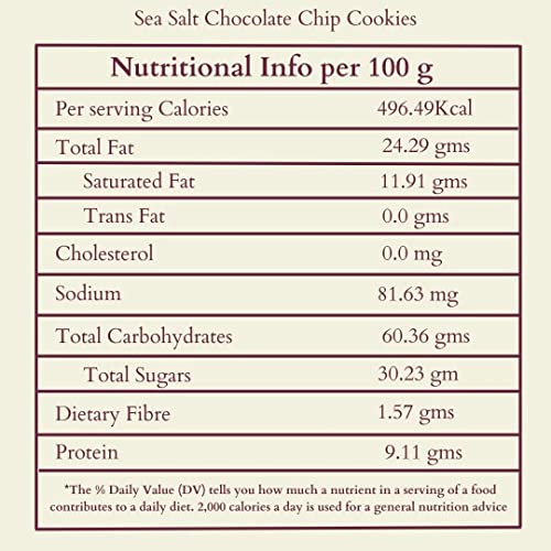 Image of The Wise Combo of Baker's Sea Salt Chocolate Chip Cookies 200 GM with Almond Honey Oatmeal Cookies 200 GM