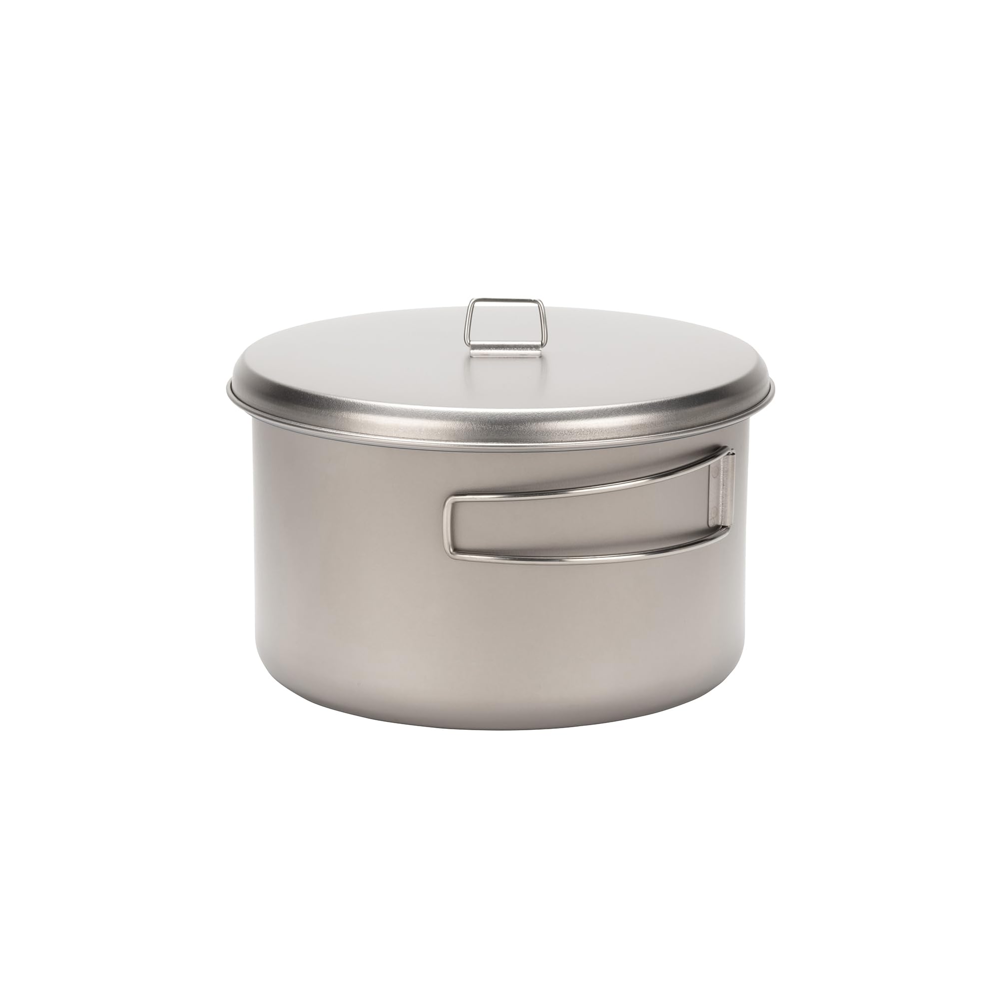 Snow Peak Titanium Cook & Save, Grau, 2 Liter, ultraleichter Kochtopf mit Titandeckel, für Camping & Outdoor, mit zusätzlichem Kunststoffdeckel zur Aufbewahrung und Netz-Tragesack