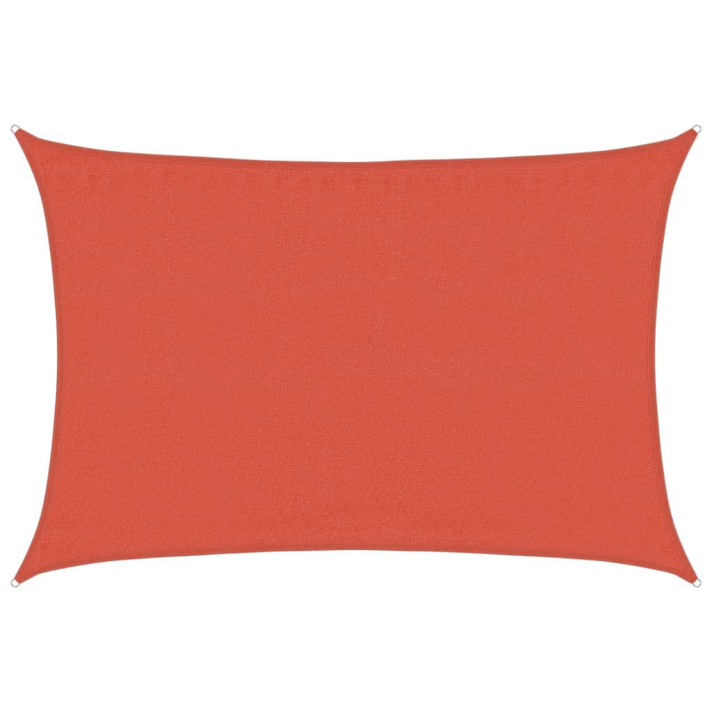 Voile d ombrage 160 g m² rectangulaire terre cuite 3,5x5 m PEHD