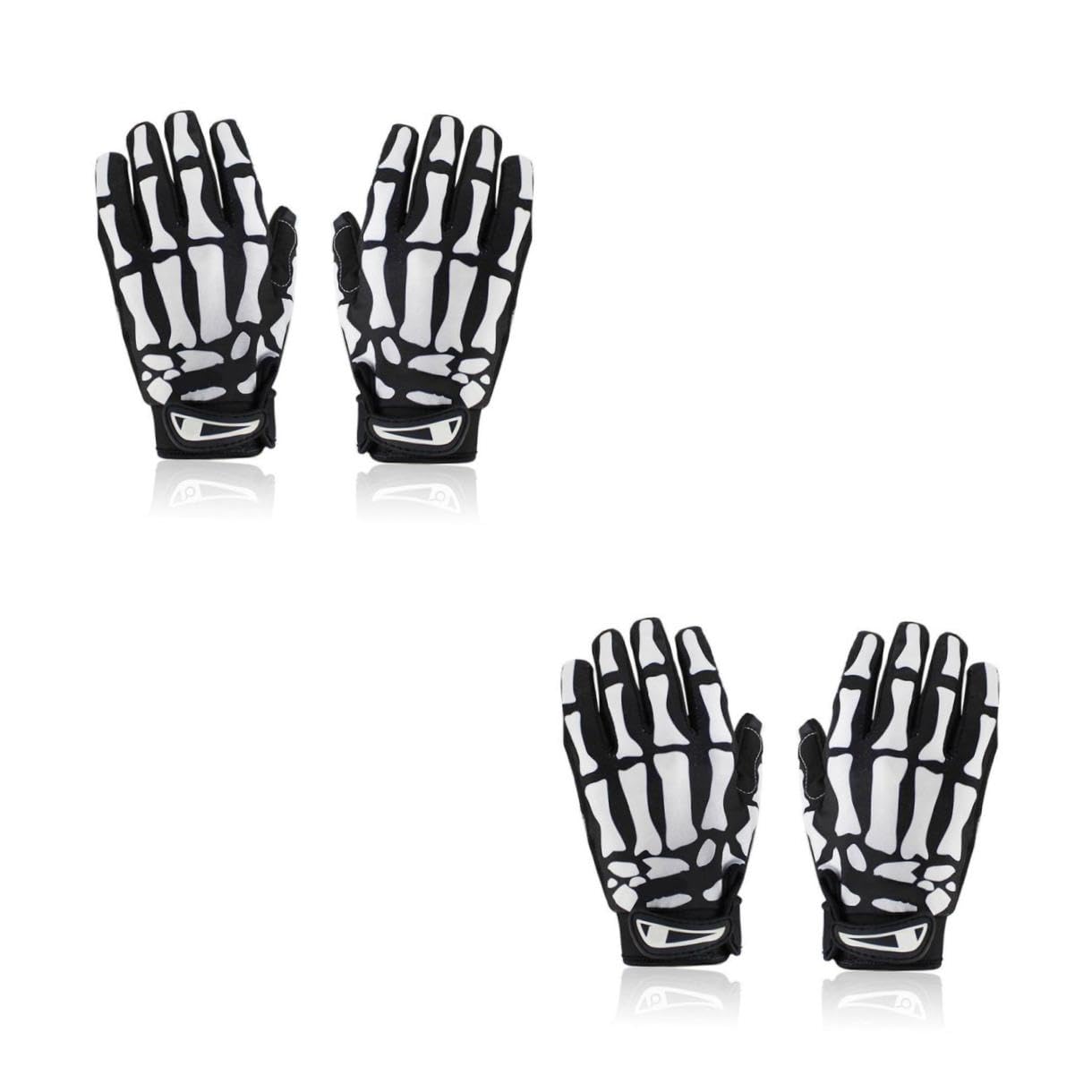 ABOOFAN Coppia Di 2 Pezzi Guanti Da Ciclismo Invernali Guanti a Dita Intere Da Mountain Bike Modello Scheletro Da Allenamento a Dita Intere All'aperto Fitness