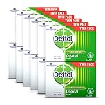 Dettol Antibacterial and Moisturings Bar Soap Original, Pack of 12