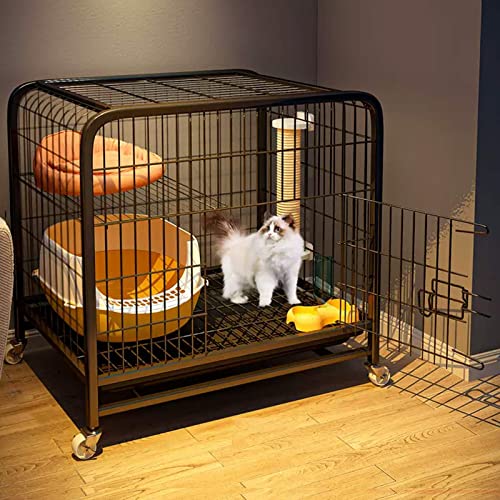 Enclos pour chat HJMMWT résout le manque d'espace extra large roulettes