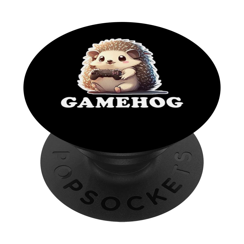 Gamehog Gamer Hedgehog Gaming Video Gamer Anime Kids PopSockets Swappable PopGrip