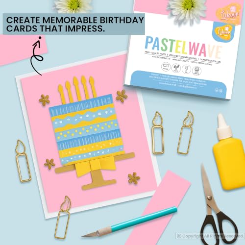 Image of Lakeer A4 Pastel Color Paper- Pastel Pink Colour, Pack of 50 Sheets | 150 GSM Thick For Arts and Crafts, Printing, DIY Projects, Etc