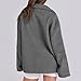 Kenhansion Women Fall Sherpa Jackets Oversized Double Ended Zip Fleece Warm Jacket Fuzzy Casual Sweater Coat Winter Outerwear (Dark Grey,Medium)