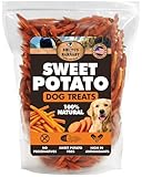 Brutus & Barnaby Sweet Potato Dog Treats- No Additive Dehydrated Sweet Potato Fries, Grain Free, Gluten Free and No Preservatives Added (14 oz)