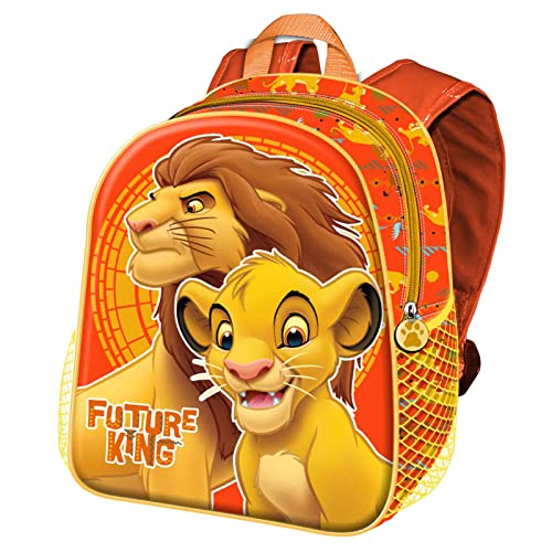 Disney El Rey León King-Mochila Basic, Naranja, 31 x 39 cm, Capacidad 18.2 L