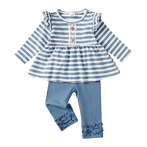 Baby Girl Clothes Toddler Girl Outfits Ruffle Shirt Pants Cute Infant Outfit Set Baby Girl Fall Winter Clothes