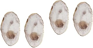 FRCOLOR 4 Peças Paleta De Pintura De Unhas Paleta De Arte De Unhas De Resina Ferramenta De Arte De Unhas DIY Ferramenta De Manicure Ferramenta DIY Acessórios De Arte De Manicure Paleta De