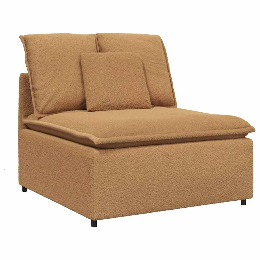 Modułowa sofa z podnóżkiem i poduszką w kolorze beżowym, elastyczny zestaw wypoczynkowy z funkcją spania i rozszerzeniem do salonu, lounge, kina domowego