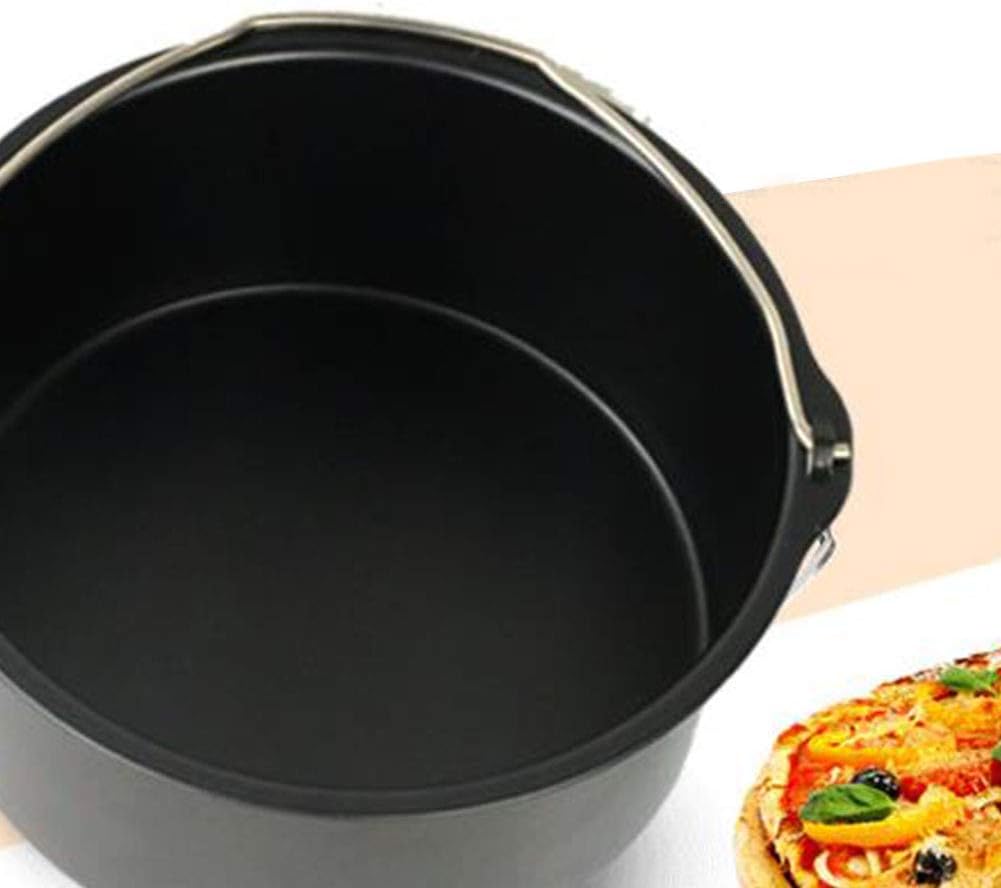 Air Fryer Cake Pan, Nonstick Baking Pans Barrel Air Fryer Bread Pizza Baking Pan Deep for Instan-t Pot Round Airfryer Cake Basket Pan Accessory Dishwasher Safe(SIZE:7 Inch) - Image 7