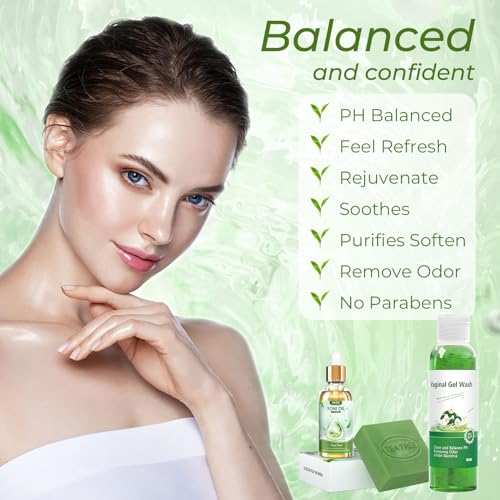 Bassi Feminine Wash & Yoni Oil & Yoni Soap Tea Tree Set For Women thumb #3