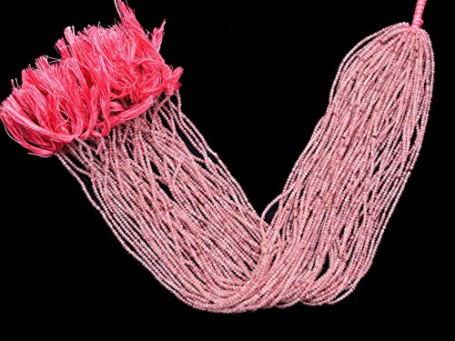 Quartz fraise micro perles 2mm pierres précieuses semi précieuses pour création