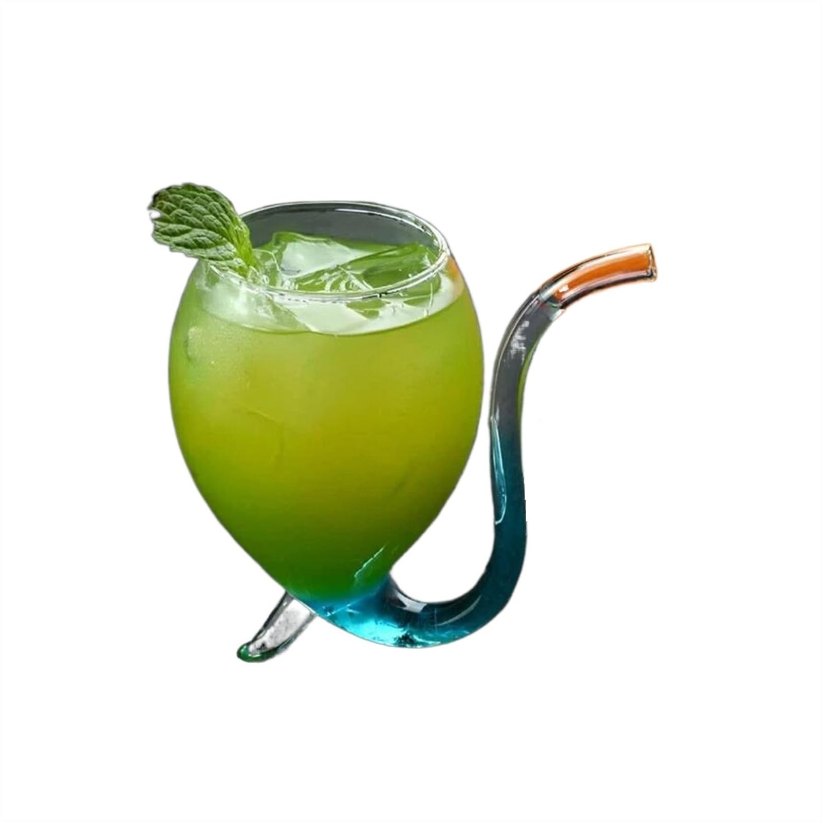 Tazas de Vidrio Creativas para Bebidas frías, Copas de Vino, Vasos para Jugo, Fiestas en casa, Bar, Uso Transparente para café y té.