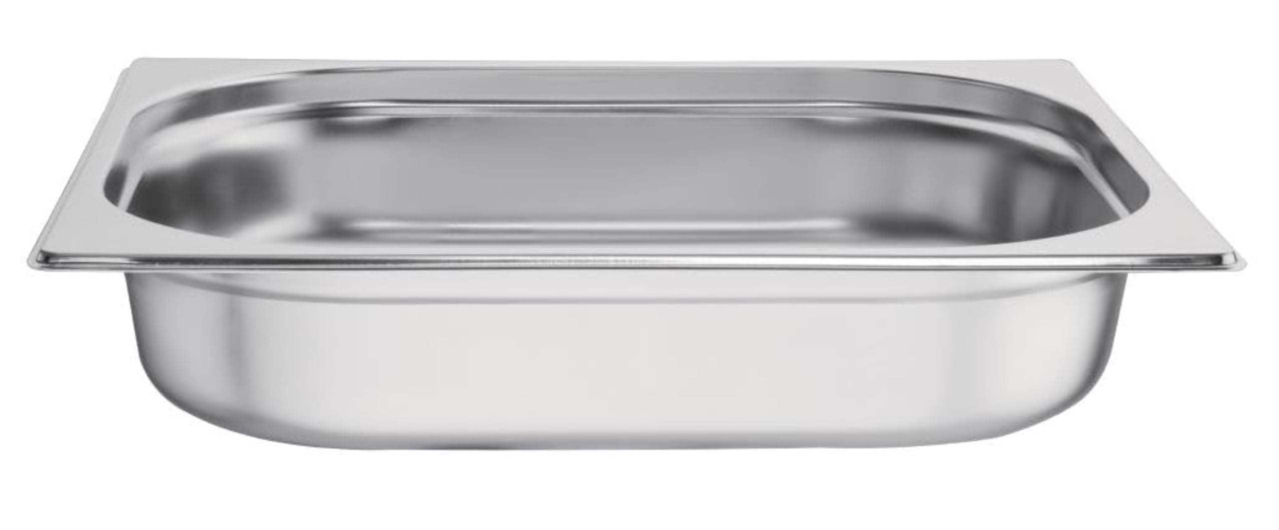 Vogue Silver Stainless Steel 1/2 Gastronorm Tray 65Mm