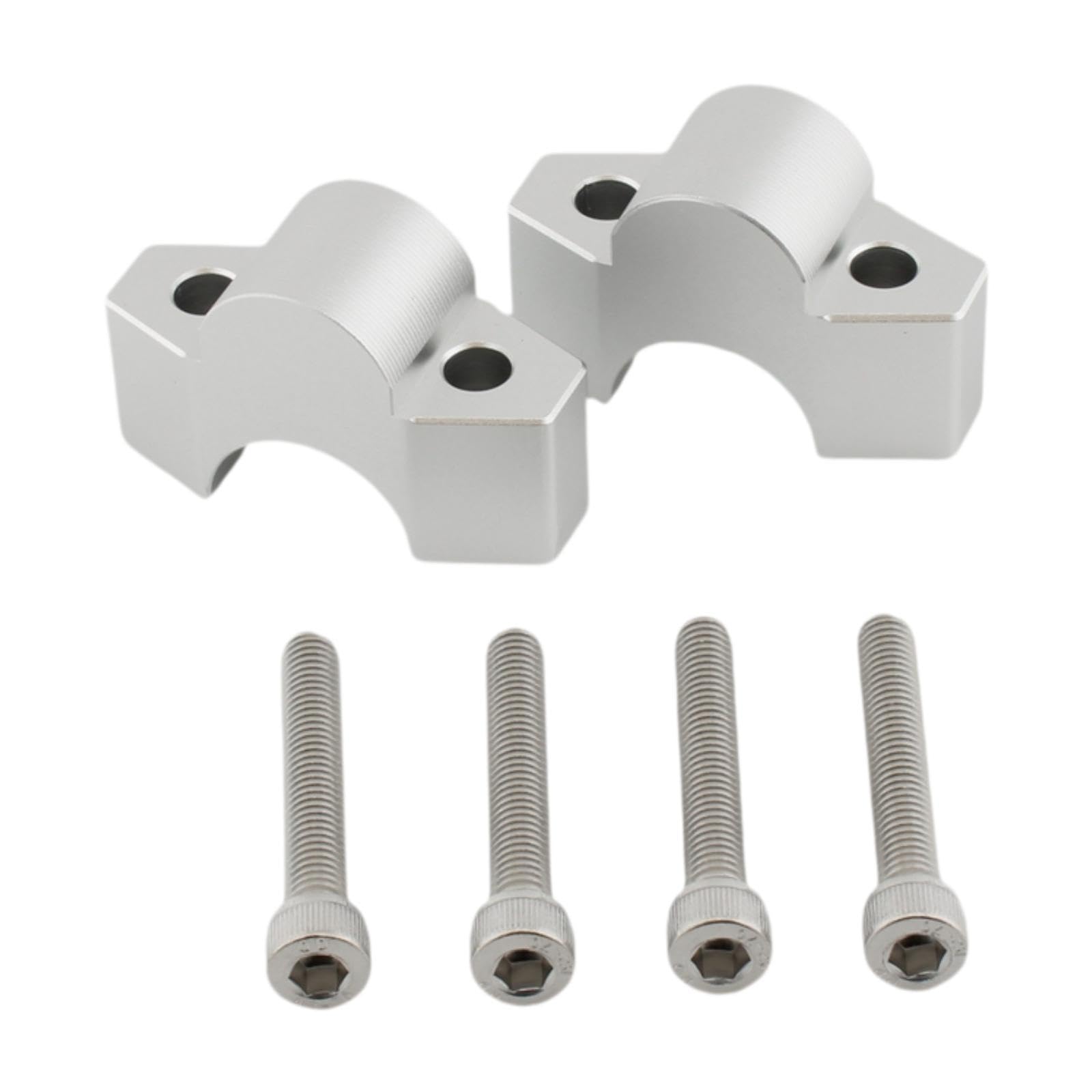 Motorcycle Handlebar Risers Easy Installation for Honda Adv 160 Adv 150 Silver-picture-21