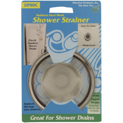 WhedonPRODUCTS DP80C Stainless Stell Shower Mesh Strainer, No Size, Silver