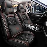 【Hochwertiges Material】: Hergestellt aus hochwertigem PU-Leder, langlebig und leicht zu wischen. Verwenden Sie es, um Ihr Auto eleganter aussehen zu lassen und die Schönheit, Sicherheit und Komfort des Autos zu verbessern.