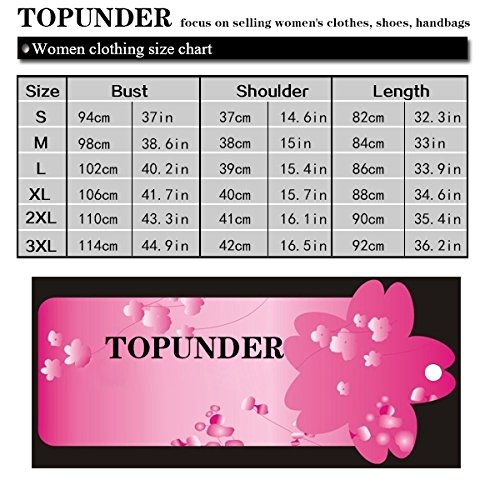 TOPUNDER Womens Loose Long Sleeve Chiffon Casual Blouse Shirt Tops Fashion Blouse (XL, Red) - Thumbnail 3