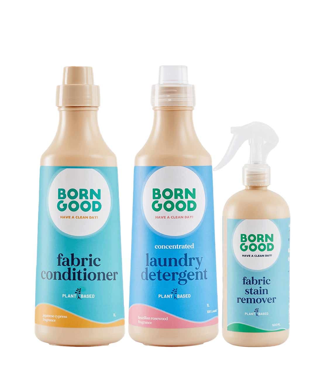 Born Good Plant Based Concentrated Laundry Detergent (1 L), Fabric Conditioner (1 L) And Fabric Stain Remover (500ml) Biodegradable, Non-Toxic And Eco-Friendly, Clothes Care Kit - (Combo Pack of 3) (B0C4374X6Y) Amazon Price History, Amazon Price Tracker
