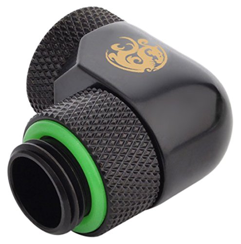 Bitspower Adapter 90 Grad G1/4 Zoll auf IG 1/4 Zoll, 2 x Dreh. -