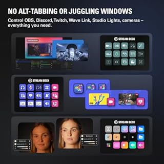 Elgato Stream Deck MK.2 – Studio Controller, 15 macro keys, trigger actions in apps and software like OBS, Twitch, ​YouTube and more, USB, works with Mac and PC