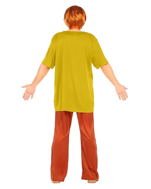 Foto 2 de 5 de Funidelia Disfraz Oficial de Shaggy - Scooby Doo para hombre, Incluye camiseta, pantalón, peluca y perilla