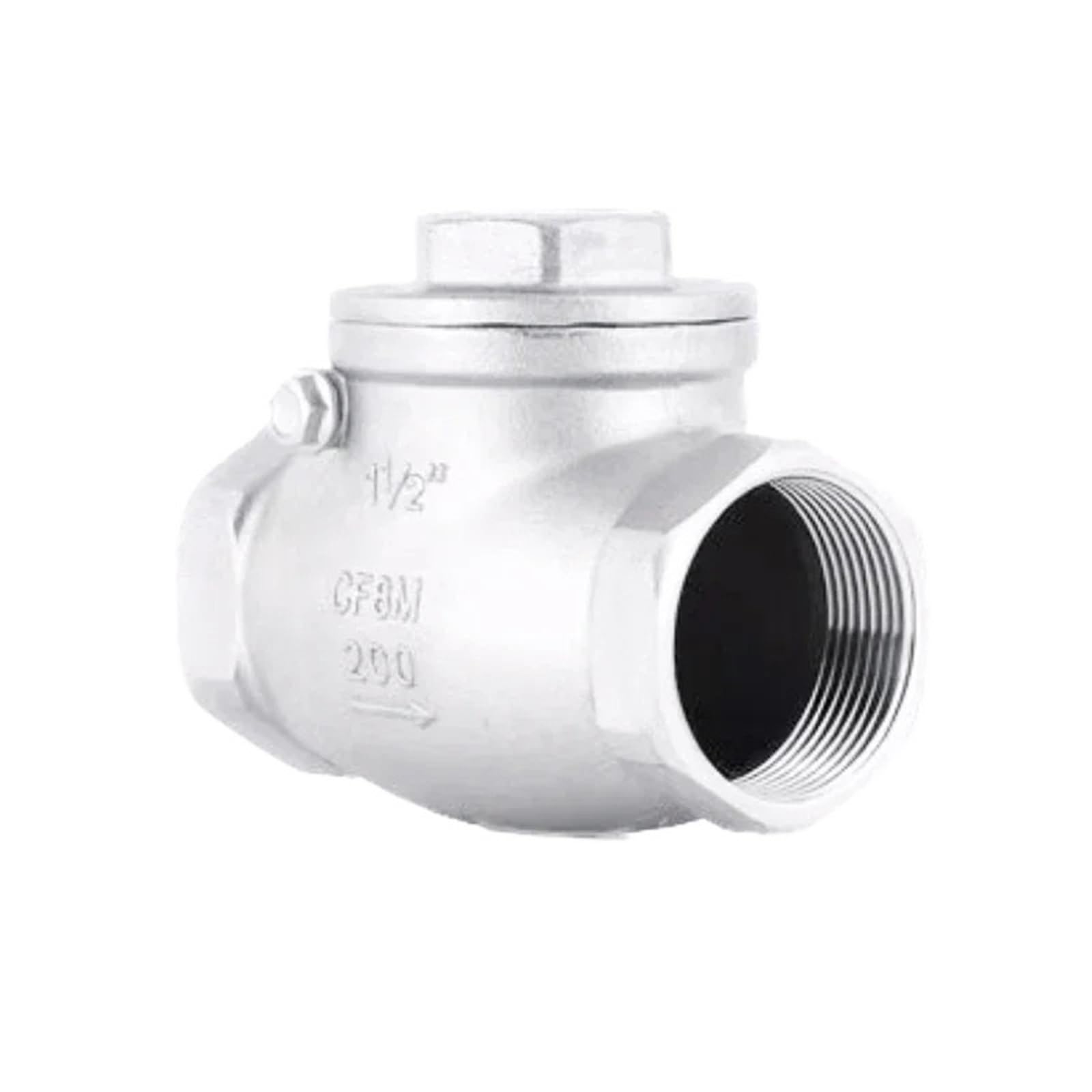 Dkgnyxnplj Dn40 Stainless Steel Horizontal Non-Return Valve 304 Stainless Steel Swing Check Valve 1/2" 3/4" 1" 1-1/4"(Dn40)