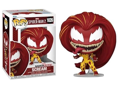 Funko Scream Symbiote Mary Jane + Pop Protector: Gamerverse Pop! Spider-Man 2 Marvel Games Vinyl Figure (Gift Set Bundled with ToyBop Brand Box Protector Collector Case)
