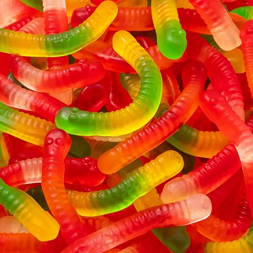 Gummy Worms | 2-Pound Bag | Bulk Gummy Candy for Snacking, Sharing, Buffets, Party Favors & Goodie Bags | Assorted Fruit Gummies | Classic Chewy Candy