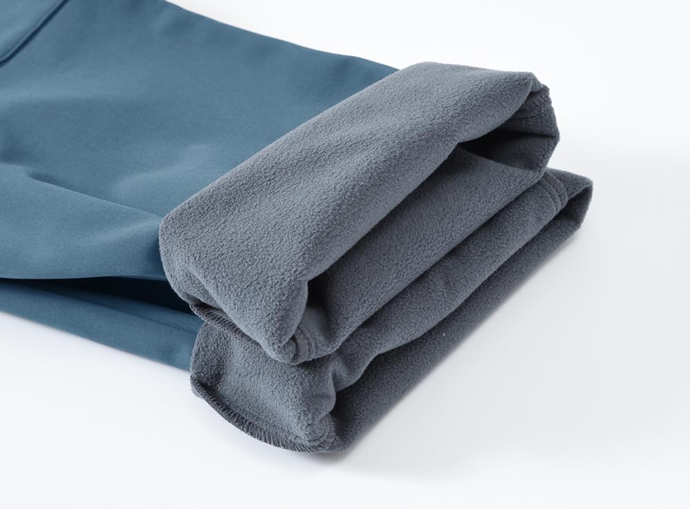 donhobo Pantalon d'hiver pour femme - Doublure polaire - Coupe-vent - Chaud - En softshell épais - Imperméable - Extérieur - Pantalon fonctionnel