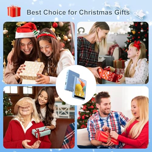 Image of 128GB MP3 Player, Bluetooth 5.3 Music Player with Clip, HiFi Sound Digital Music, Built-in HD Speaker, FM Radio, Voice Recorder, Earphones Included, MP3 Player for Kids