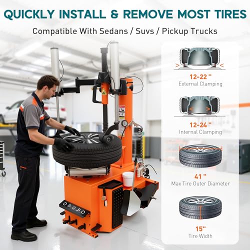 Albott Tire Changer with Assist Arm and Wheel Balancer