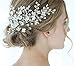 Produktbild Deniferymakeup 29,5 cm Blumen-Haarkamm Brautschmuck Kristall Kopfschmuck Silber Gold Rotgold Haar Kamm Hochzeit Haarschmuck