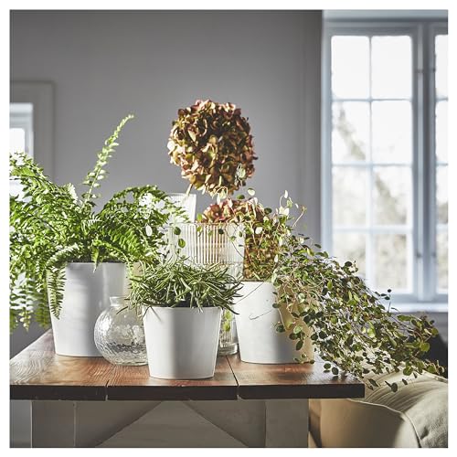 Pot de fleurs blanc 15 cm SOJABÖNA ProTuning jardinière ronde cache-pot maison