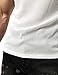 JOGAL Men's Mesh Fitted Sleeveless Muscle Tank Top X-Large White