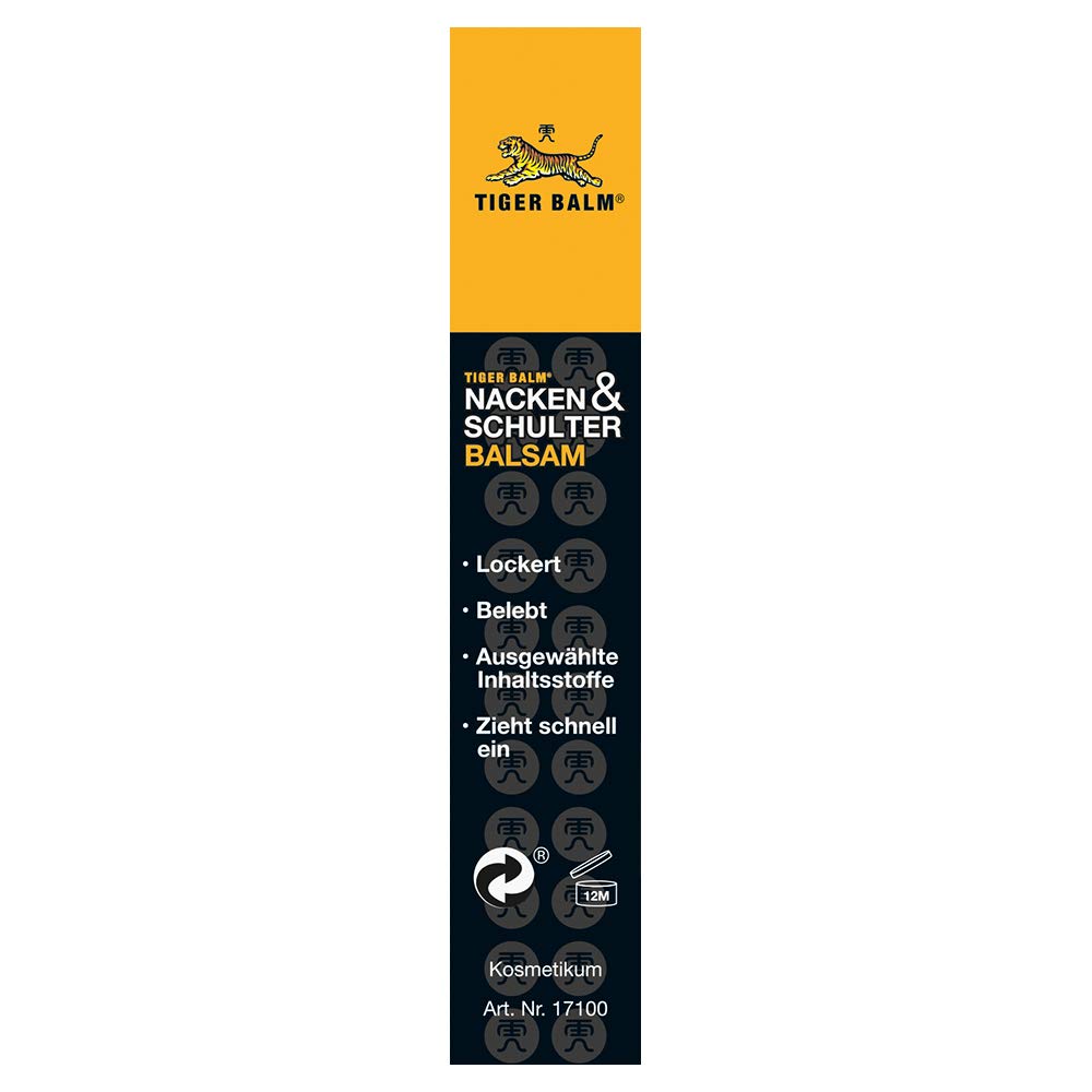 Tiger Balm - Balsamo per collo e spalle, naturale, per tensioni, cura lenitiva ideale per quando non sei a casa