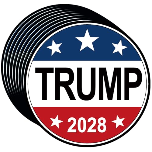 YINENA 100Pcs Trump 2028 Stickers President Election Decal for Car Bumper Motorcycles Helmets Laptop Window Waterproof Decor 3x3 Inch