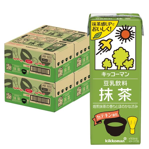 キッコーマン 抹茶 豆乳飲料 200ml ×100本 送料込み 本数相談出来ます Amazon.co.jp: キッコーマン 豆乳飲料 抹茶 200ml 紙パック 18本