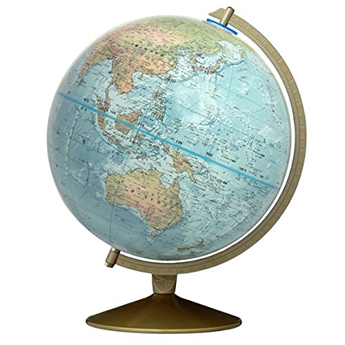 リプルーグル地球儀 日本語版 球径30cm 山岳起伏加工