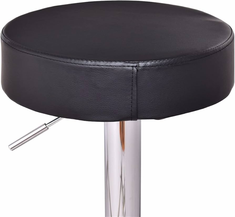 Amazon|ハイスツール 2つの丸い白い黒革のバースツールモダン Amazon|ハイスツール 2つの丸い白い黒革のバースツールモダン