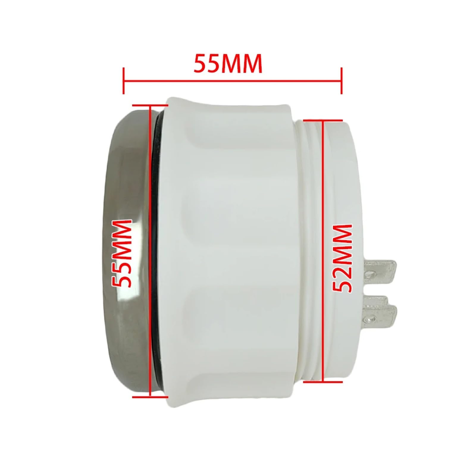 Universeller digitaler Betriebsstundenzähler mit 52 mm und roter Hintergrundbeleuchtung, 9–32 V, for PKW, LKW, Boot Hohe Sichtbarkeit(BN)