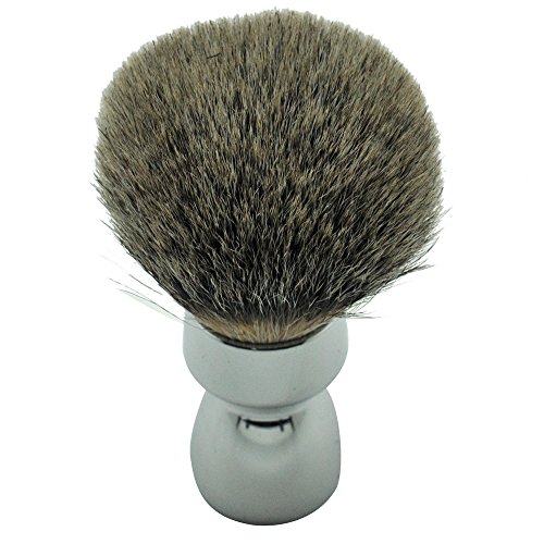 Handmade Manchuria Bagder Hair Brush Chrome Metal Handle Oem By Frank Shaving Free Drip Stand Includ #TOP1