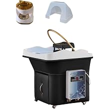Movable Hair Washing Machine,Portable Sink Head Spa Equipment With 4 Universal Wheels,Removable Smart Thermostat Water Circulation Shampoo Basin With Fumigation Function,for Hair Stylists SpaBlack,Ci