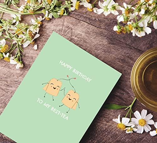 A6 Happy Birthday Best Friend Bestie Mum Sister Tea Lovers Birthday Gifts Cute Pun Bday Card BYANIKA