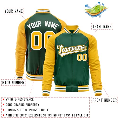 KXK Custom Men Women Youth Varsity Jacket Regular Fit Casual Letterman Baseball Jackets Personalized Letters Number3