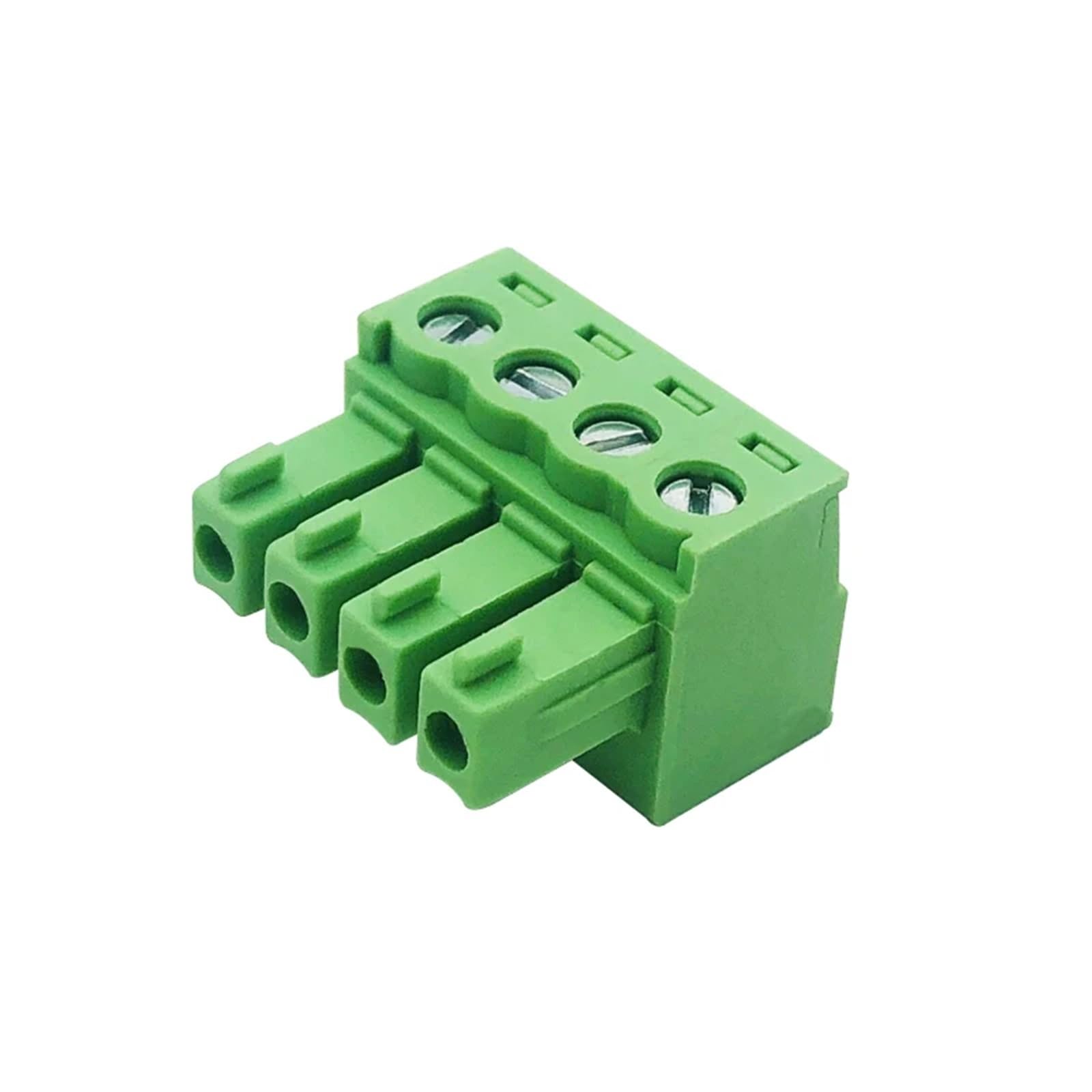 Zestaw 5 zielonych zacisków wtykowych 15EDGK3,mm, koniec z otworem 81/3,5 mm, ognioodporne złącze miedziane (24P, Picth 3,5 mm)