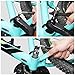 Oumers Bike Crank Puller Tools Set, Bike Crank Arm Remover + Bottom Bracket Removal + Spanner Wrench + Hexagonal Wrench + Bicycle Crank Arm + hex Head Crank arm Bolts for Repair Bike