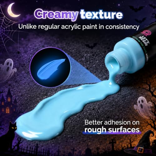 Image of 14 Colors Glow in the Dark Acrylic Paint (60ml /2oz),Neon Craft Paint